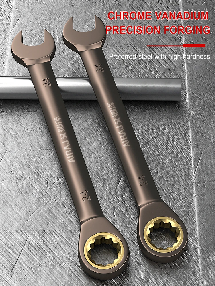 AIRAJ Multifunctional Ratchet Wrench Car Repair Hardware Large Opening Professional High Quality