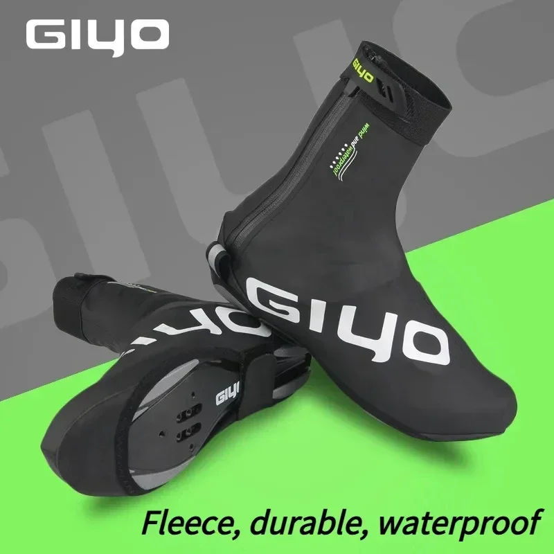 Cycling Shoe Cover Waterproof Windproof Rainproof Fleece MTB Road Warm Bike Shoes Covers Bicycle Winter Thermal Protector bicycle shoe covers