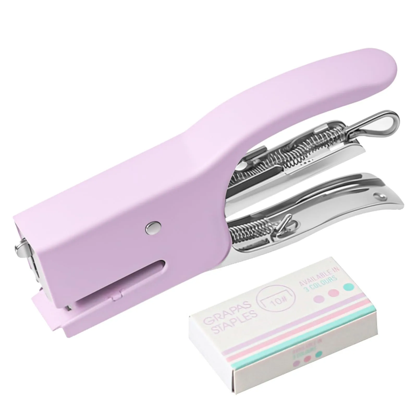 Metal Handheld Stapler Office Desk Stapling Tool Stapler for Office Portable Desk Stapler Smooth Action for Paper Craft School - 4