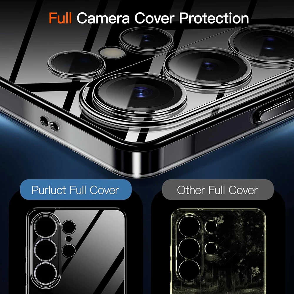 Ultra Thin Transparent Soft Case - Full Camera Cover Clear Silicone TPU Shell