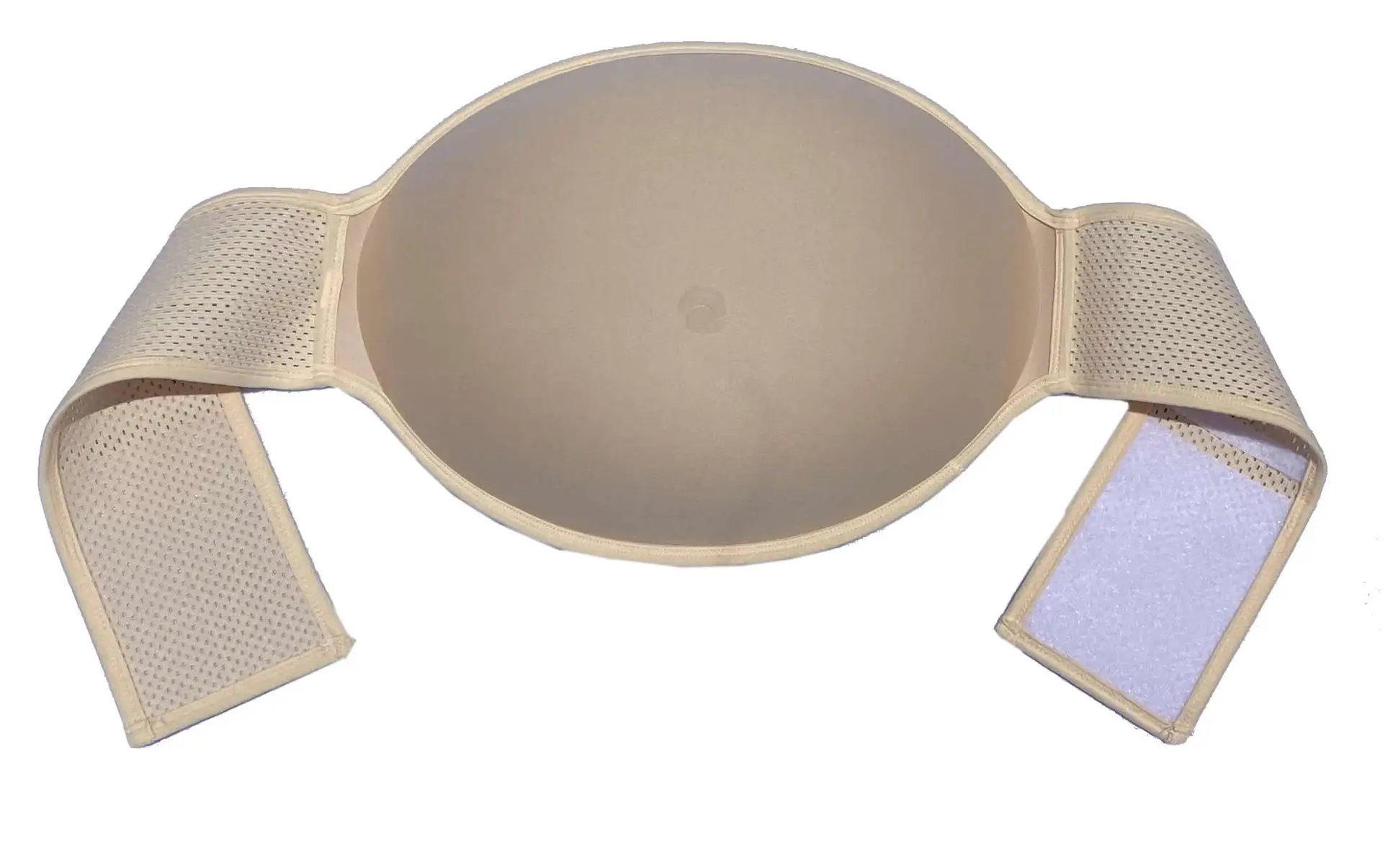 BIMEI Fake Pregnancy Belly Sponge Belly Film Props Tv Series Props Spoof Costume Cosplay Lightweight Glossy(Beige, S 2u20115 Months