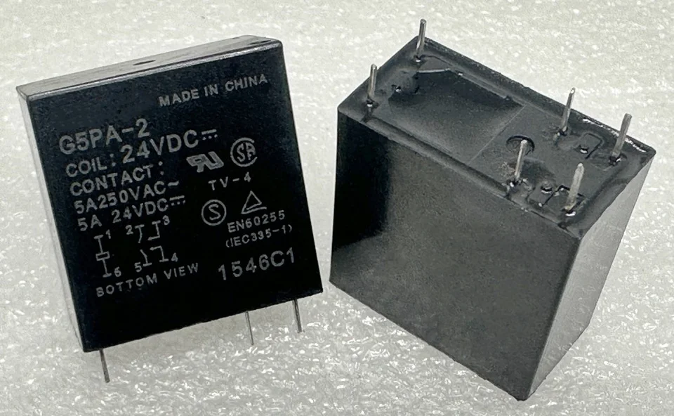 New G5PA-2 12V/24VDC ; G5PA-2-MD 12VDC ; G5PA-28 (-MC) 24VDC