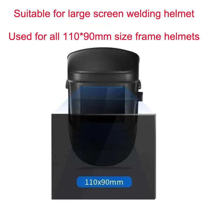 Dark Welding Glass Replacement Lens – Advanced Passive Filter Plate, Adjustable Shade Levels
