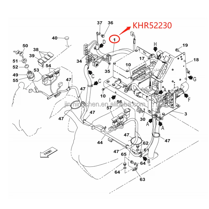 Genuine Wire Harness KHR52230 KHR30842 KHR69611 for CX210C CX350C CX470C CX700C
