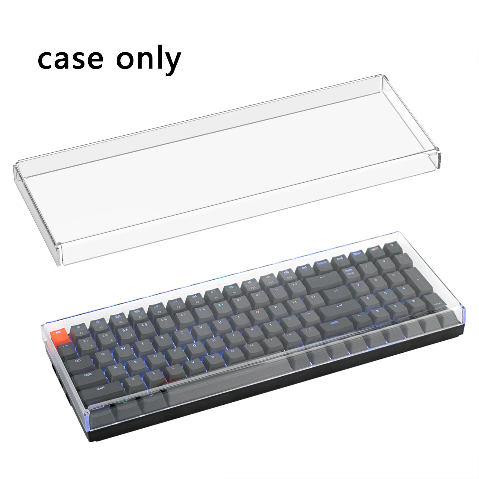 YMDK Teclado Mecánico Cubierta De Polvo Tapa De Tecla Acrílico Para Teclado Mecánico 96