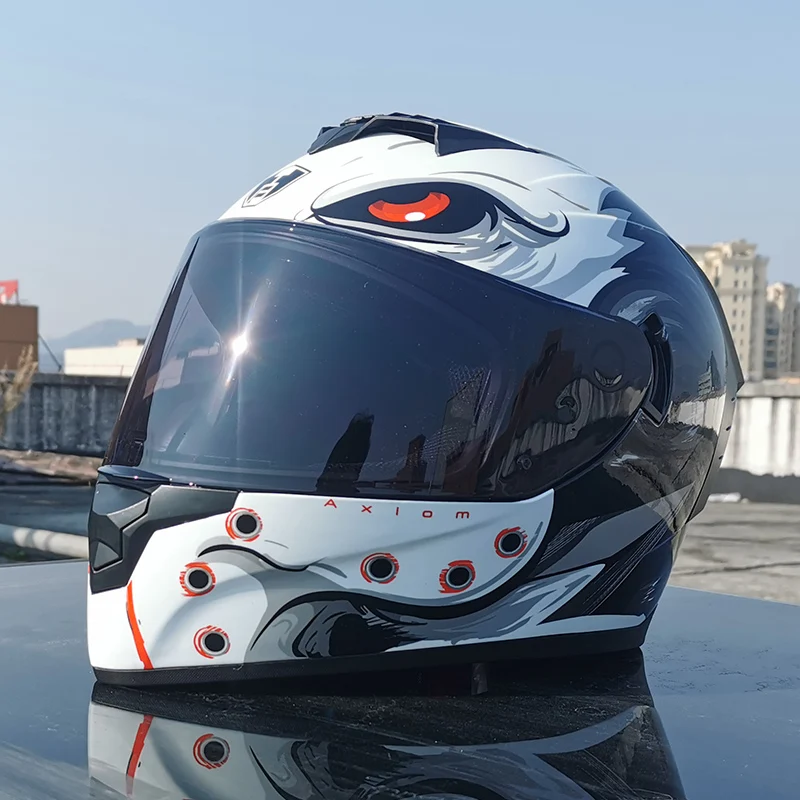 

LVS Motorcycle Full Face Helmet Dual Lens Anti-fog Motorbike Motorcross Racing Helmet Casco Capacete