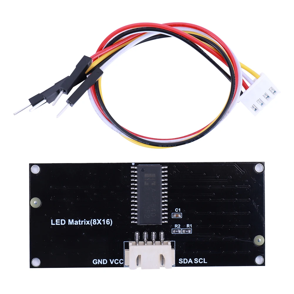 Ʈ LED  ÷ , I2C  Ʈ Ʈ , 3.3-5V LED ÷ , 4  ̾, 8x16, 1 