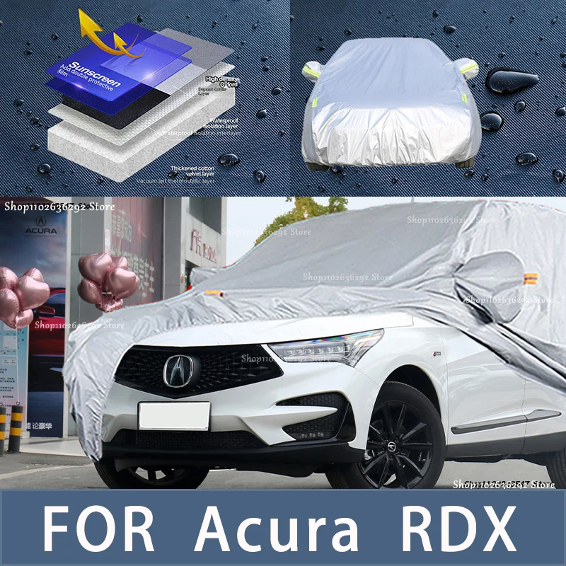 

For Acura RDX Outdoor Protection Full Car Covers Snow Cover Sunshade Waterproof Dustproof Exterior Car accessories