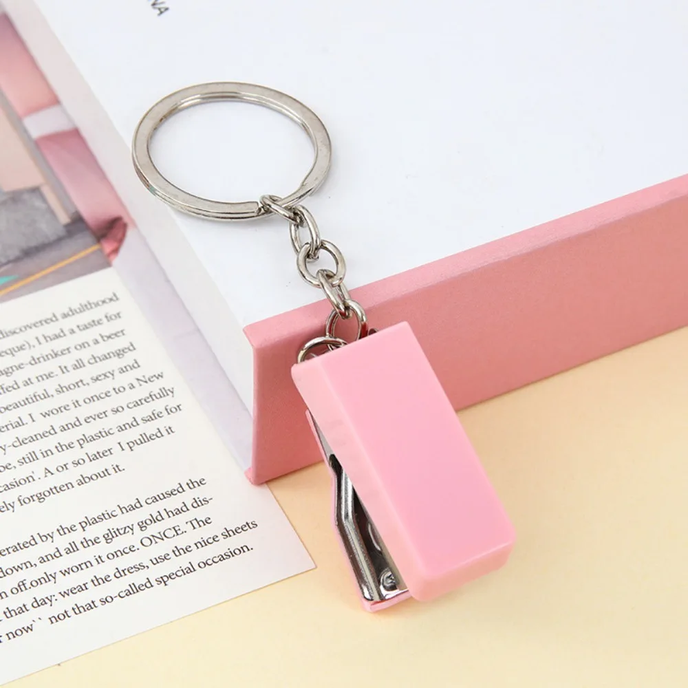 Metal Mini Stapler 2Pcs for Colorful ABS Solid Color Small Paper Stapler Stationery