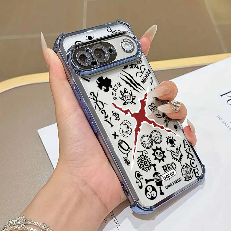 Plating Drop-proof Transparent Soft Phone Case Cover