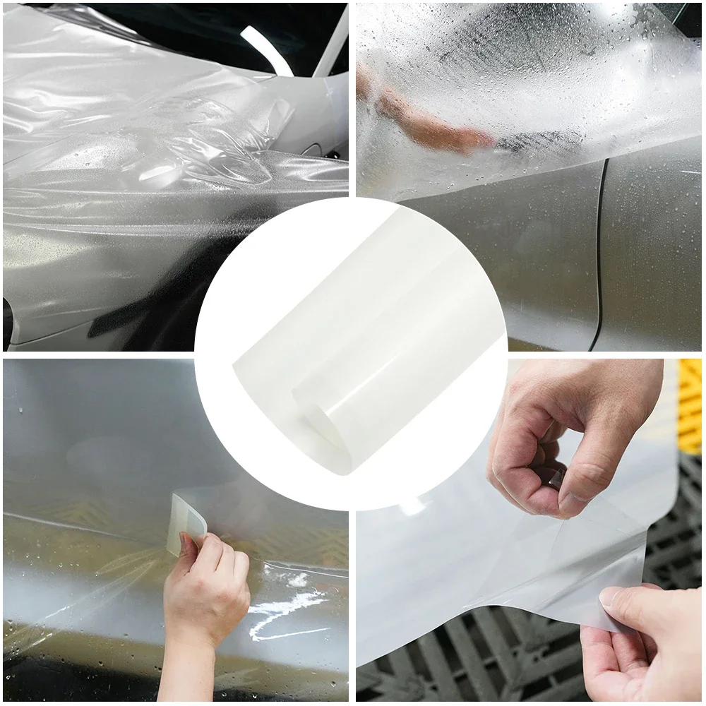 6,5 mil TPU hoch dehnbare transparente Folie Auto Vinyl Wrap Fahrzeug Anti-Kratz-Schutzabdeckung selbstheilendes Autozubehör