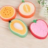 Cute Fruit Shaped Body Cleaning Sponge Cartoon Body Scrubber Bathroom Supplies Shower Brush Bath Tools for Kids Adult random 1pc 2