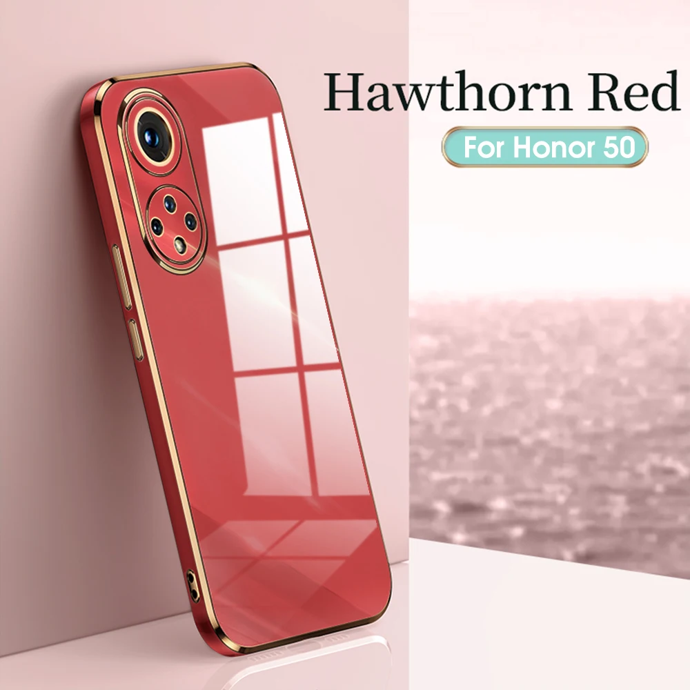 Luxury Plating Phone Case For Honor 50 Pro Soft Tpu Shockproof_voghion.com