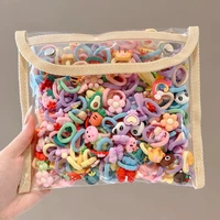 Hair band rubber band children tie hair rope baby girl does not hurt hair rope little girl rubber band 4