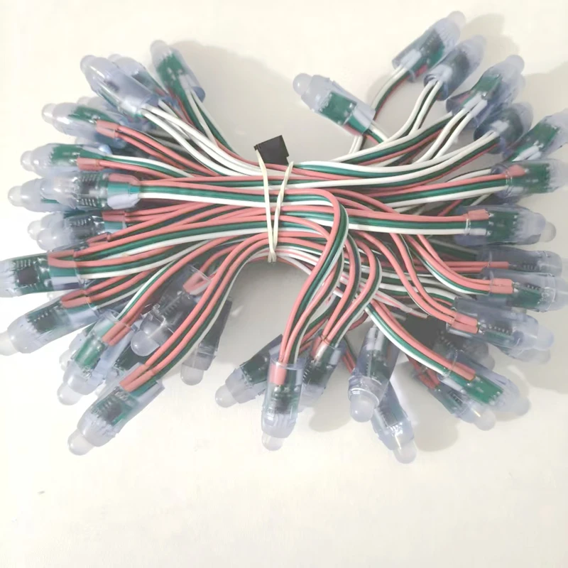 10/15CM DC5V 50PCS WS2811 IC LED Module Light 12MM Full Color Waterproof IP68 LED String For Festival Decorative Pixel Lamp