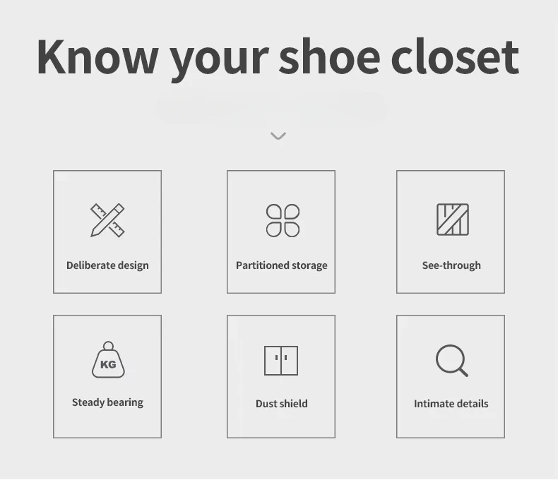 Dustproof Shoes Rack Shoes Shelf Diy Assemble Space-Saving Shoe Cabinet - 6 Layer