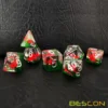 Bescon Red Ladybug RPG Dice Set of 7,  Novelty Ladybugs Polyhedral Game Dice set 2