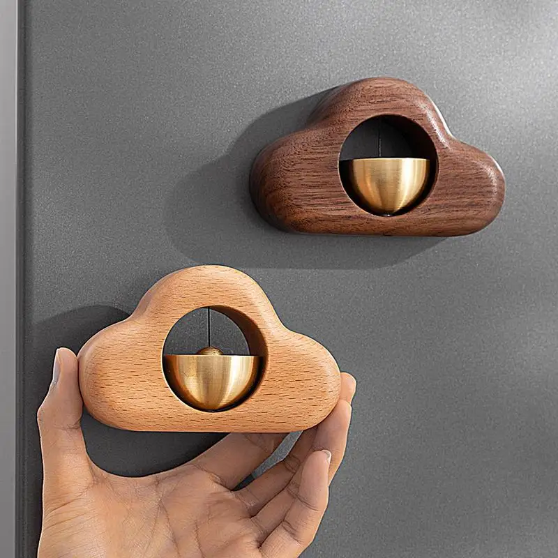 

Shopkeepers Bell For Door Opening Wooden Cloud-Shaped Entry Alert Chime Doorbell Chime Doorbell Wind Chime Decorative Door Chime