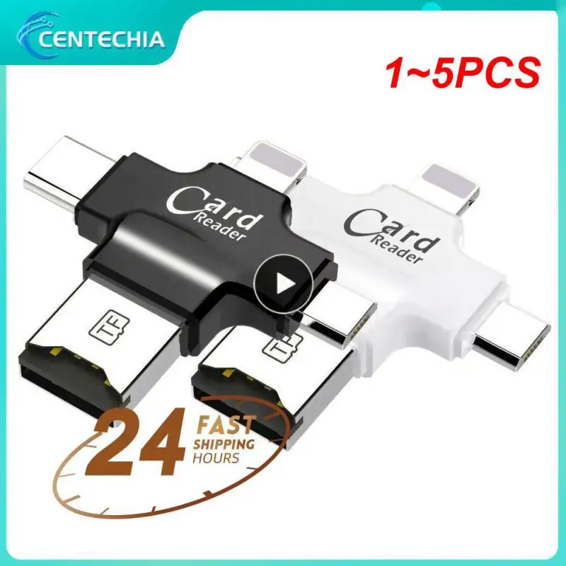 

Многофункциональный кардридер 4 в 1, 1-5 шт., Type-c/Micro USB/USB 2,0