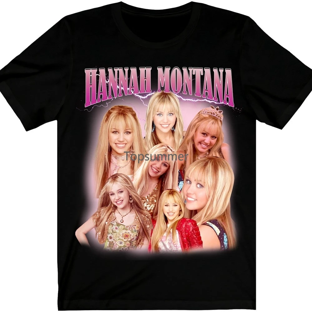 

Hannah Montana Shirt Miley Cyrus Rap Hip Hop Shirt