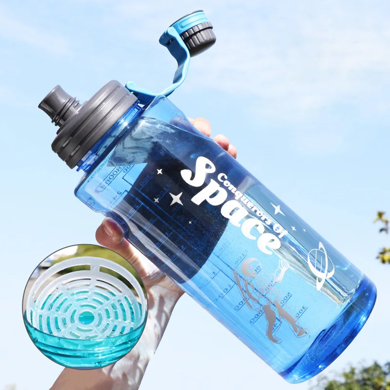 1L 1.5L 2L 3L Large Capacity Sports Water Bottle Outdoor Fitness Water Cup Bicycle Camping Mountaineering Portable Fitness Jug