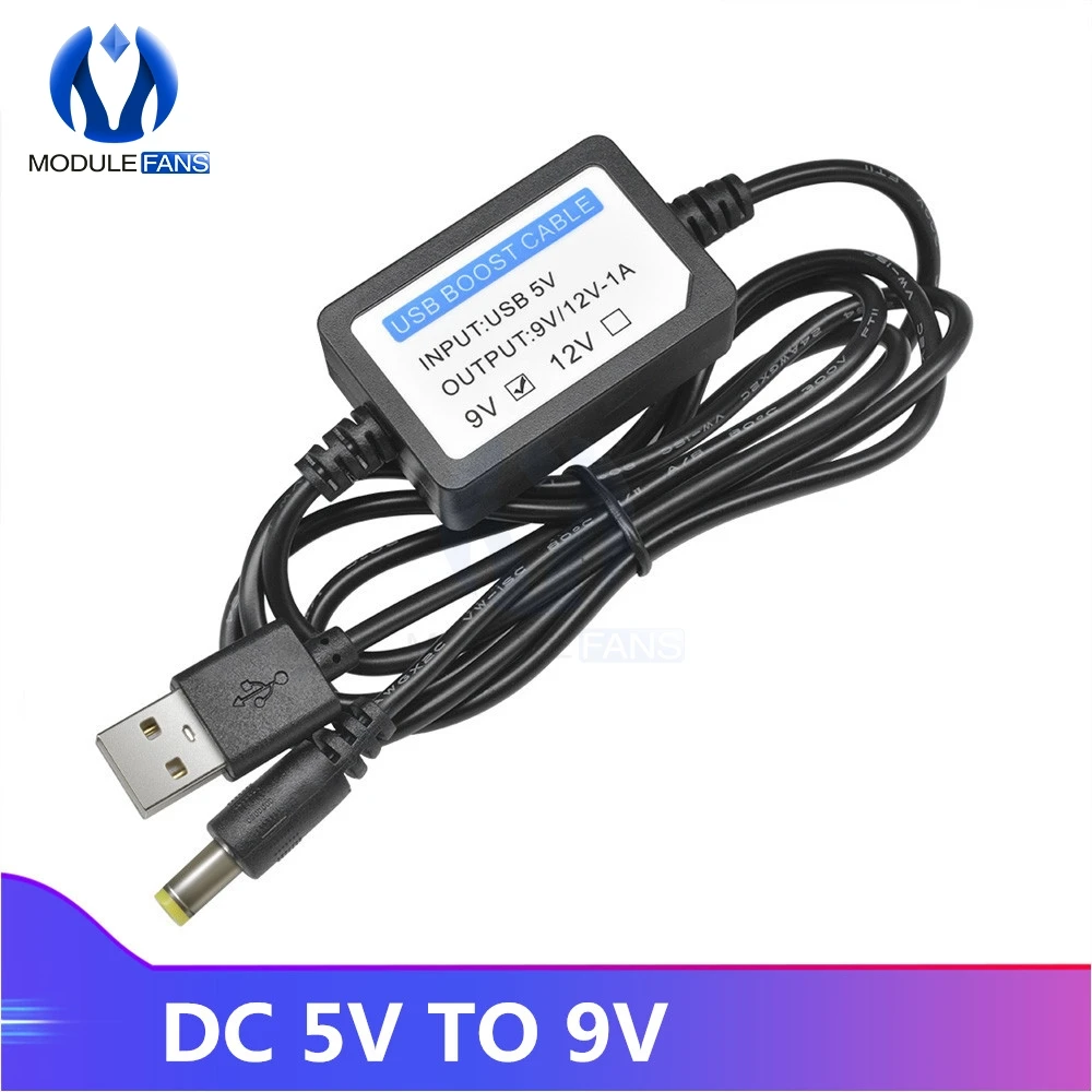 USB Boost Converter DC 5V la 9V 12V USB Step-up adaptor mufa 3.5x1.35mm