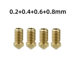 Bambu Lab A1 Mini Hotend Kit with Hardened Steel Nozzles (0.2/0.4/0.6/0.8 MM) - Mix (2468 - Brass Nozzle)