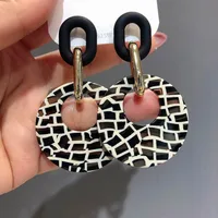 Allyson Leopard Acrylic Geometric Earrings 2