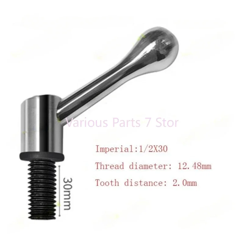 

1PC Milling Machine Table Lock Bolt Mill Handle M1/2 Thread Head Part