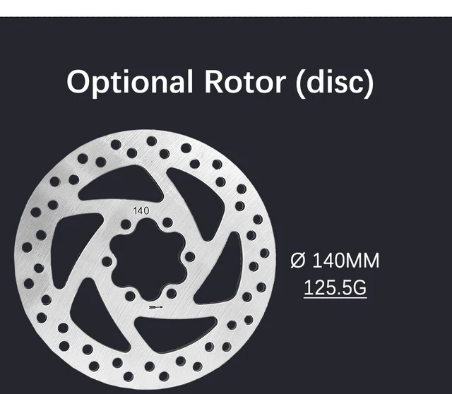 Kit Frein à Disque Pour Scooter électrique - Étrier Et Disque 140 Mm, 6 Trous, En Alliage D'aluminium