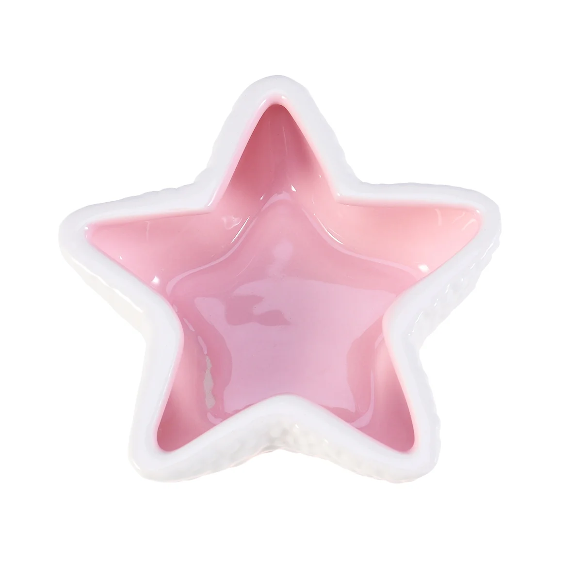 

Pet Feeding Bowl Colorful Ceramic Feeding Bowl for Hamster Pet Animal (Pink)