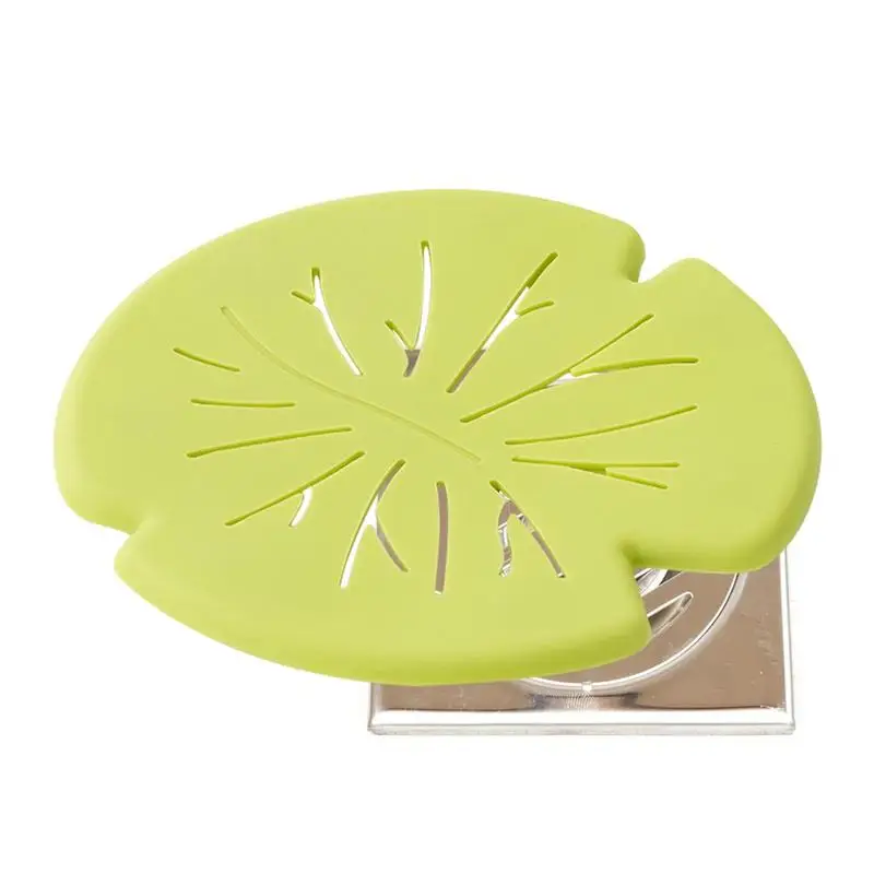 

Заглушка для волос в форме листа, стопор для душа, раковины, бытовые принадлежности для уборки, заглушка для волос в ванную комнату