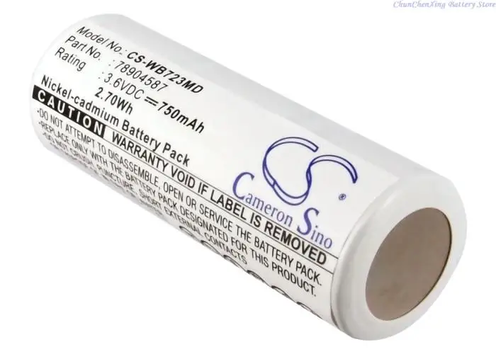 Rechargeable Battery Camera Battery 750mAh Battery for Welch-Allyn 71000C 71020A 71000A 71020C 71055C 72300 Cameron Sino