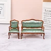 1:12 Miniature Soft Sofa Set For Dolls Mini Furniture Toys Dollhouse Pretend Play Toy For Girls Gifts Children Decoration 5