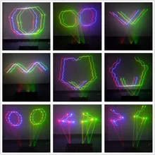  SHINP 4 Lens 7CH DMX RGBY Laser Animation Scanner Beam Stage Lighting Projector DJ Disco Party Show Pro LED Dance Lights DL55C+ 