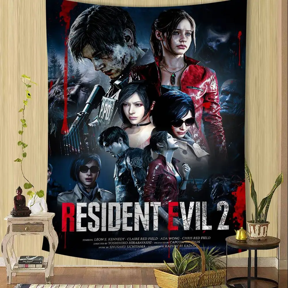 Resident Evil Sci-Fi Wall Tapestry - Home Decor Art Piece