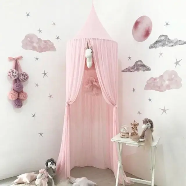 Child Mosquito Net Bedding Playing Children S Curtain Princess Baby Girl Room Decoration Pink Blue Hanging Tent Dome Bed Canopy