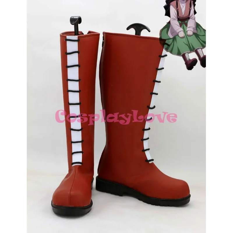 

HUNTER x HUNTER Alluka Zoldyck Red Cosplay Shoes Boots Hand Made Custom-Made For Halloween Christmas Cosplay Love