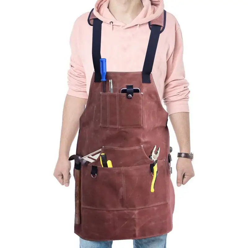 

Gardening Tool Apron Garden Apron With Multiple Pockets Tool Aprons Multifunctional Apron For Blacksmith Carpenter Gardener