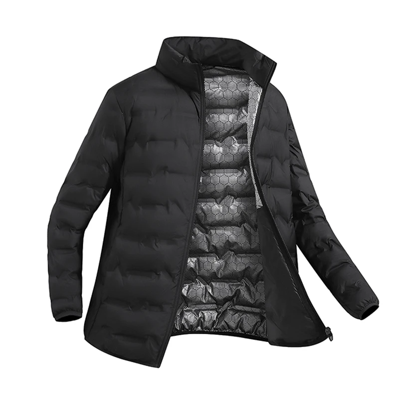 New Casual Winter 85% White Duck Down Jackets Black  Hoodies Parkas Male Coat Lightweight Water Wind-Resistant Men's Clothing