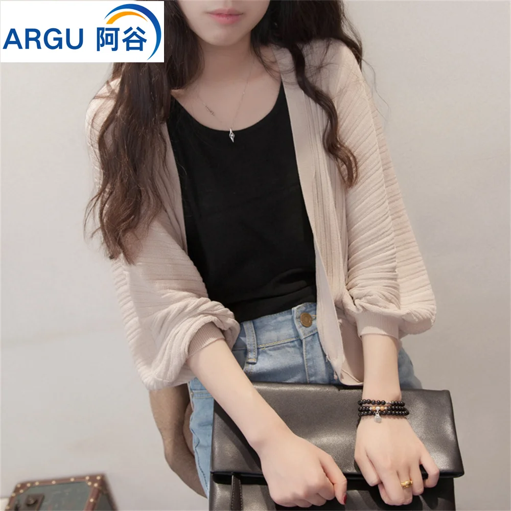 

Spring Summer Korean Fashion Solid Button Cardigan Batwing Sleeve Thin Women's Clothing Wild Sun Protection Clothing Shawl Tops