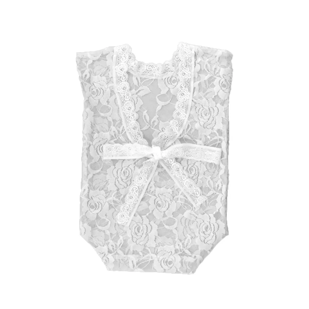 maternity newborn photography Newborn Photography Props Baby Lace Romper Outfit Headband Photography Props Baby Girl Kids Bow Clothing Solid Color Costume disney world baby souvenirs	