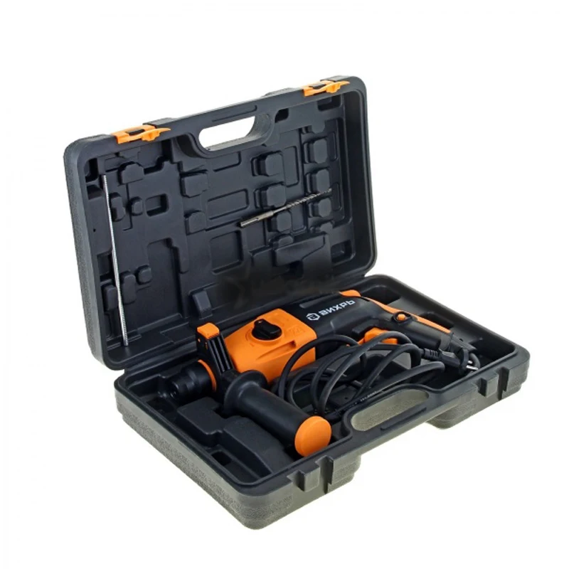 Перфоратор электрический ВИХРЬ П-650к (Мощность 650 Вт, Энергия удара 1,5 Дж, удобный кейс для хранения)