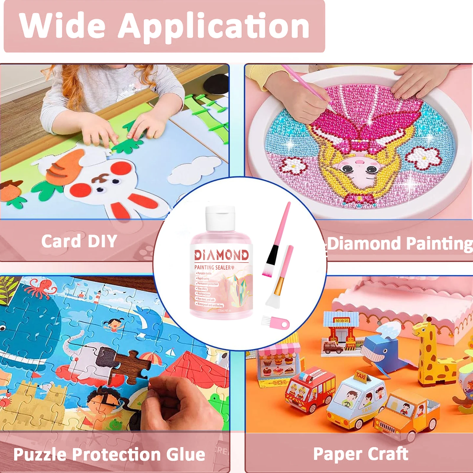 Diamond Painting Sealer Diamond Painting Sealer 5D Diamond Painting Glue Permanent Hold & Shine