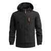 Hiking Camping Windbreaker Men's Oversized Waterproof Jacket 2024 Autumn Outdoor Sports Detachable Hat Coat Men's Work Clothes