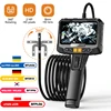 360° Steering Industrial Endoscope Camera 8mm 5"IPS Screen Single&Dual Lens Inspection Borescope 1080P For Car Engine Pip 1
