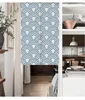 Fish Scales Pattern Door Curtain Geometric Linen Curtains Kitchen Entrance Partition Doorway Curtains Bedroom Decorative Noren 2