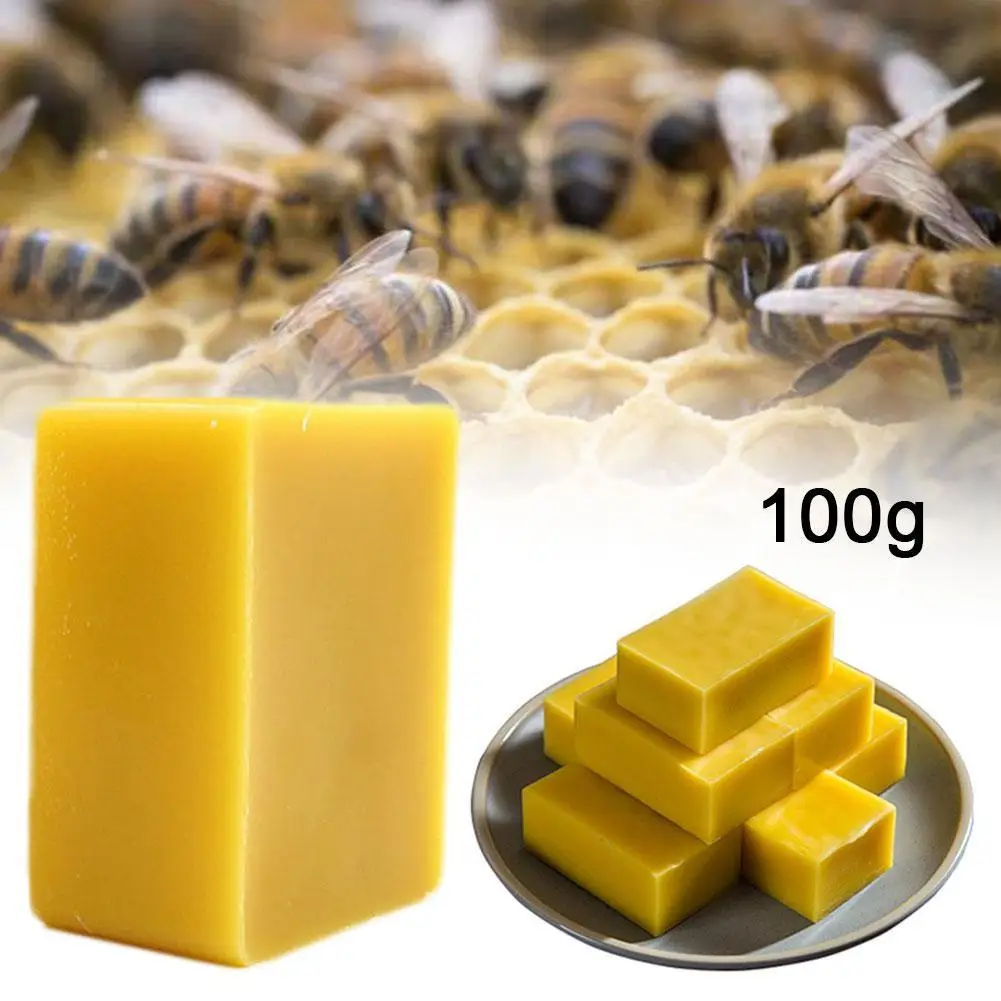 100g 8 Pieces Of Natural Soil Beeswax Pure Edible DIY Wine Family Seduce Beeswax Courtyard Bottle Garden Sealing Lipstick A9B0