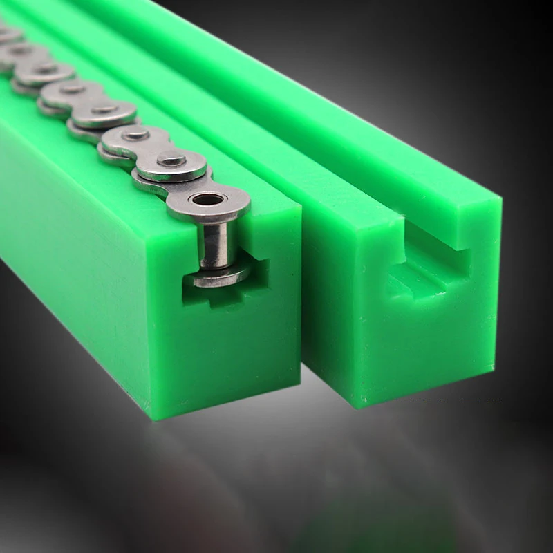 1 Meter 08B-1 Drive Chain Guide Ultra-high Molecular Resistant UPE Plastic Track Groove Machine Transmission Chain Bar