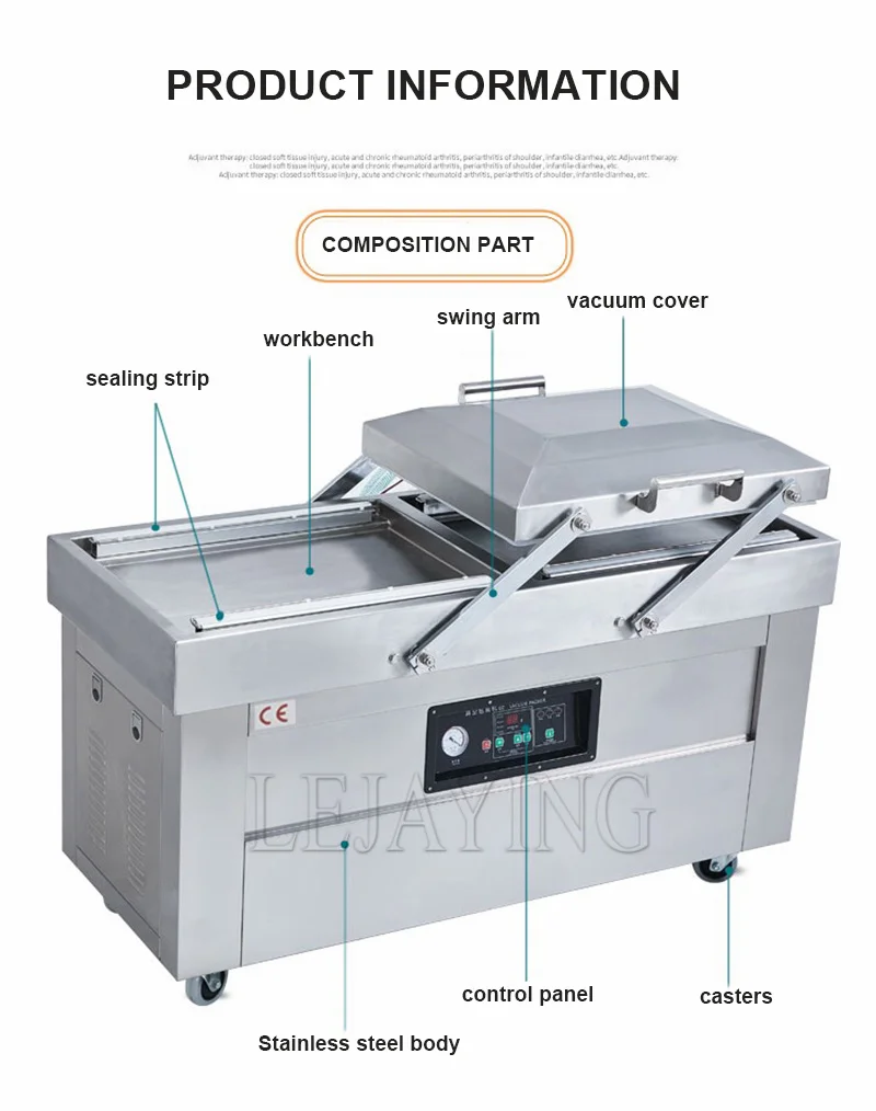 Description Picture 4 of itemFood Meat Fruit And Vegetable Vacuum Packing Machine Industrial Chamber Vacuum Sealer